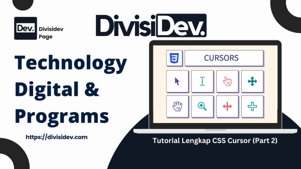 Tutorial Lengkap CSS Cursor (Part 2): Cursor Move, Grab, Grabbing, Resize, Wait, Progress, Zoom, Copy, Alias, No-Drop, hingga Custom Image Cursor